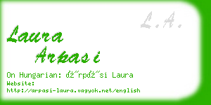 laura arpasi business card